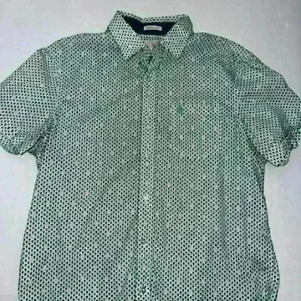 Slim Fit Plaid Short Sleeve Button-Down Shirt‎ Original Penguin